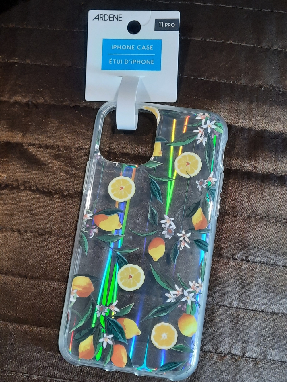 Ardene Clear iPhone 11 Pro Case with Yellow Lemon Floral Print